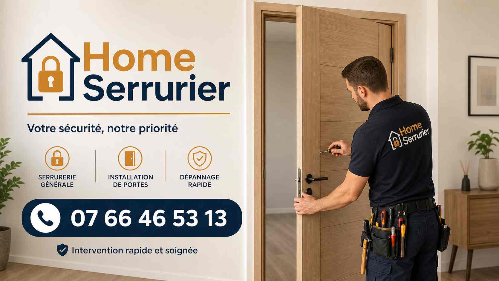 Pose de porte intérieure à Toul